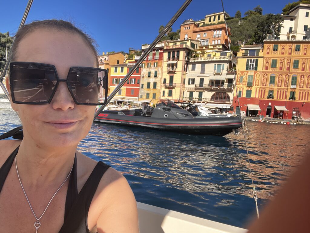 sailing out of Portofino